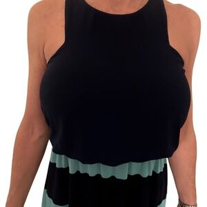 Striped Maxi Dress Sleeveless Casual‎ Long Dress